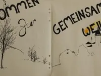 Herzlich willkommen stand schon beim Eingang.