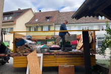 gefüllter Anhänger