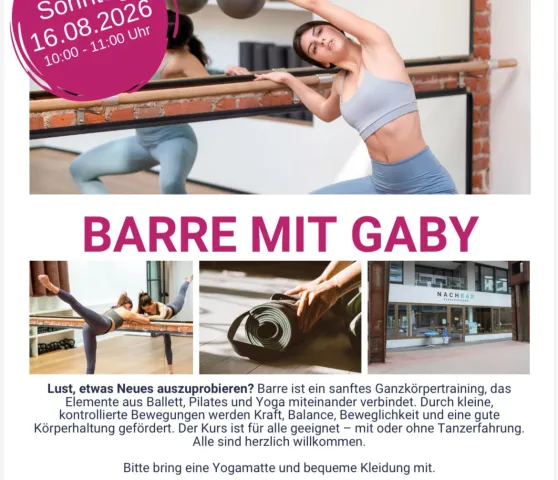 Barre mit Gaby (Foto: Mónica Carmona Cano) Barre mit Gaby (Foto: Mónica Carmona Cano)
