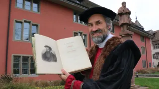 Martin Harzenmoser als Chronist J. J. R&uuml;eger (Foto: Doris Brodbeck)