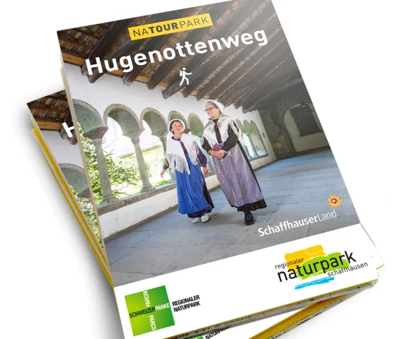 Hugenottenweg-Faltkarte (Foto: zvg): Naturpark Schaffhausen