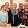 Vorstand Frauenchor: v.l. Erika Jauch, Doris Brodbeck, Susanna L&uuml;thi, Rosmarie Wanner, Dora Henauer - GV 24.3.2022 (Foto: Am&eacute;lie Schenk)
