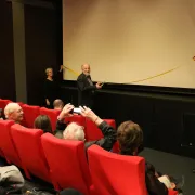 Filmpremiere – v.l. Annegreth Eggenberg, Markus Plüss, Christoph Buff (Doris Brodbeck)