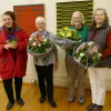 Gratulation GV Frauenchor 23.3.2023: v.l. Am&eacute;lie Schenk, Rosmarie Fischer, Mariuccia Gn&auml;dinger, Burga Schall (Foto: Doris Brodbeck)
