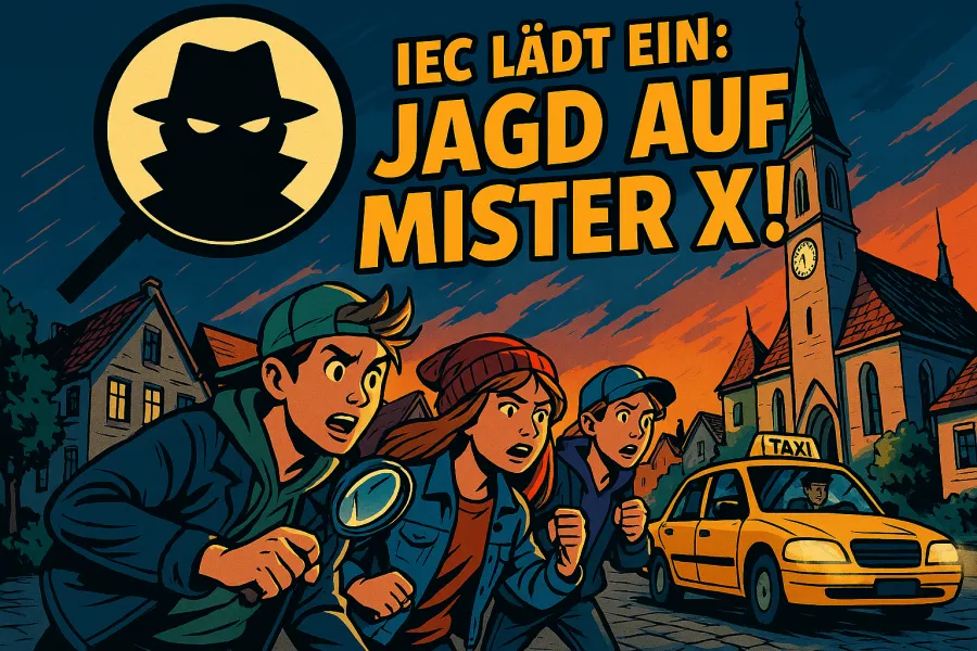 Jagd auf Mr. X! (Foto: Copilot (KI)) Jagd auf Mr. X! (Foto: Copilot (KI))